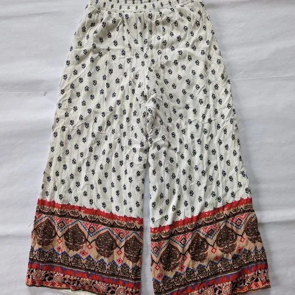 🎉 4 for $25 🎉 Xhilaration Boho Lounge Pull On Wide Leg Pants Size Medium - Picture 9 of 13